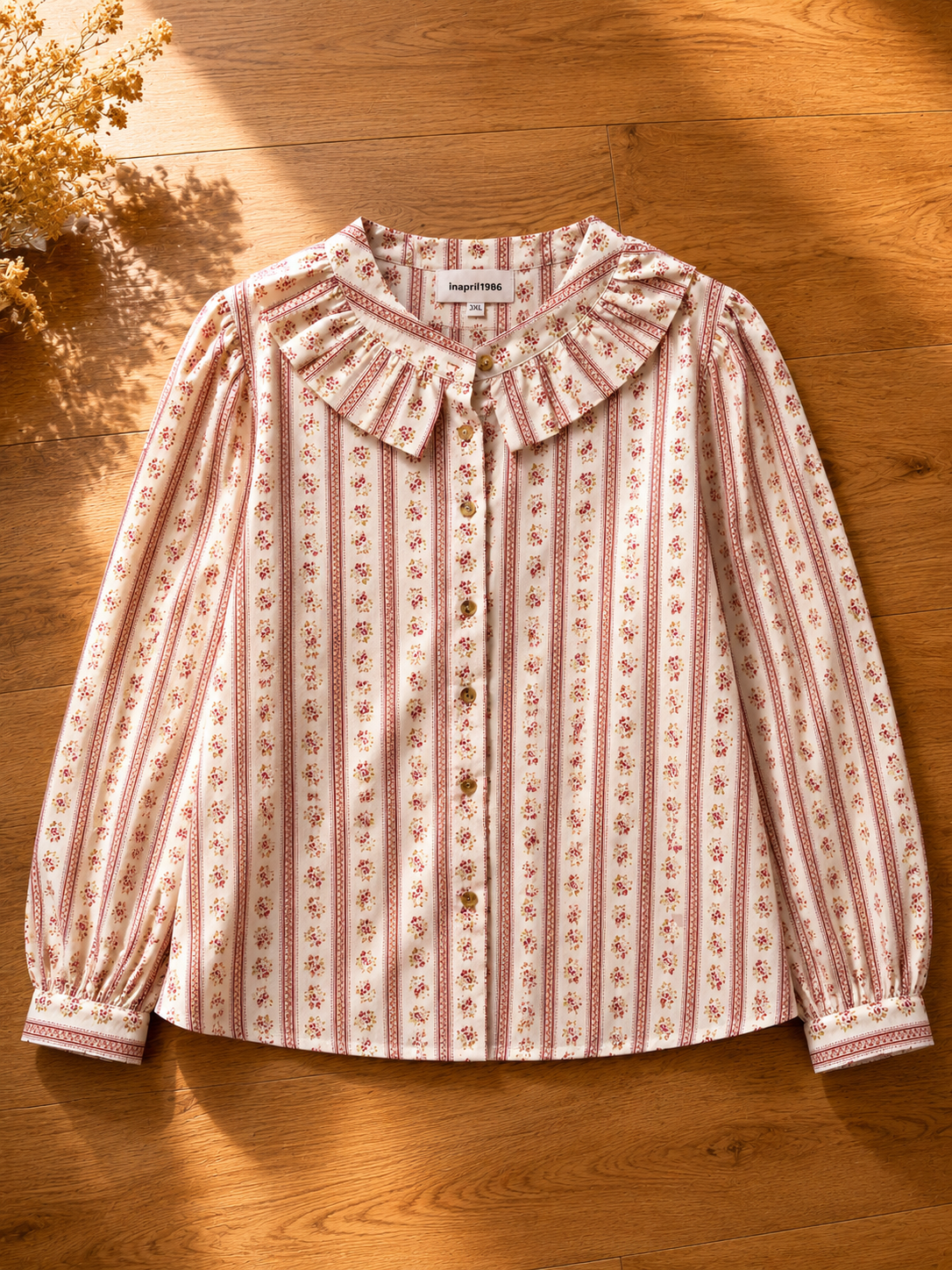 Blouse élégante en coton à manches longues – XL au 3XL – Image 2