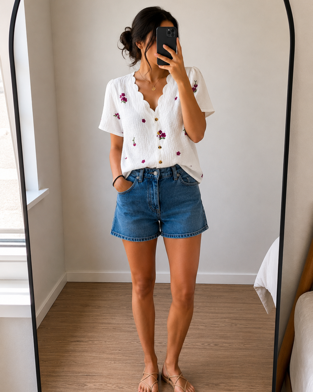 Blouse courte à motif brodé – taille XL au 3XL – Image 3