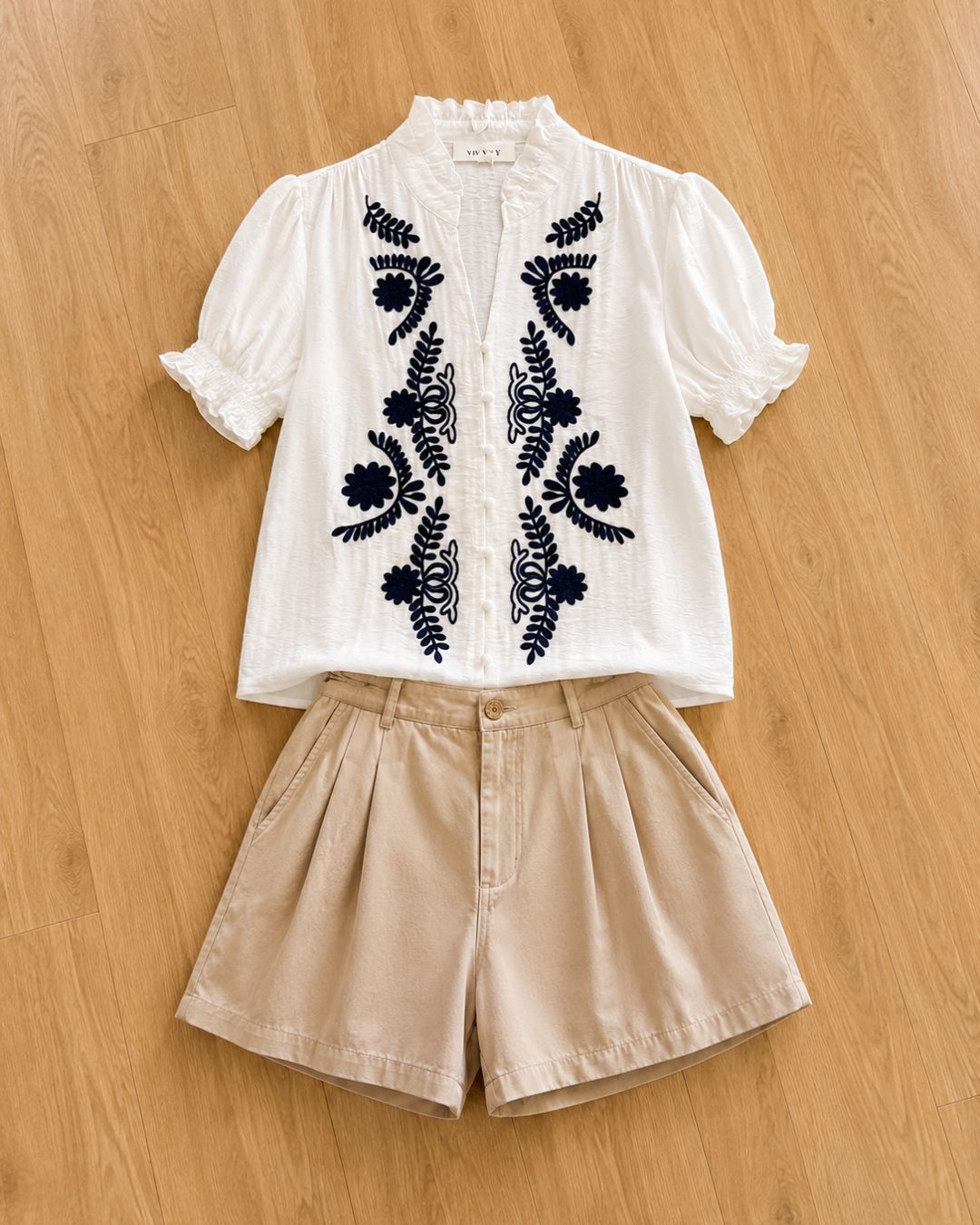 Blouse Élégance Brodée – Coupe Fluide Grande Taille